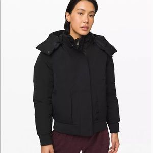 lululemon winter warrior bomber jacket; like new